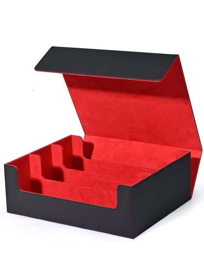 Large-capacity 3-row Card Box Star Card Three Kingdoms Killing Wizhi Card Yu-gi-oh Pokémon PTCG Card Box Storage Box